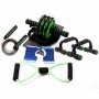 Kit Roue Abdominale 7-en-1, Ensemble Fitness Multifonction pour Entraînement Complet