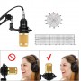 Kit Microphone Studio BM-800 avec Carte Son V8K – Ensemble Audio Professionnel pour Podcast, Chant et Streaming