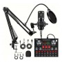 Kit Microphone Studio BM-800 avec Carte Son V8K – Ensemble Audio Professionnel pour Podcast, Chant et Streaming