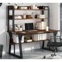 Bureau Table de Travail simple avec Rangement avec Étagères pour Bureau, Maison ou Étudiant