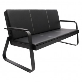 Banc d’Accueil, Chaise de Salle d’Attente 3 Places, pour Bureau, Banque ou hôtels