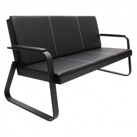 Banc d’Accueil, Chaise de Salle d’Attente 3 Places, pour Bureau, Banque ou hôtels