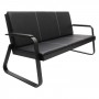 Banc d’Accueil, Chaise de Salle d’Attente 3 Places, pour Bureau, Banque ou hôtels