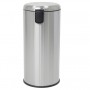 Poubelle à Pédale IKEA MJÖSA 30L, Design Rond en Acier Inoxydable