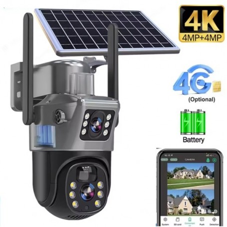 Caméra de Surveillance Solaire CALUS VC 12-4G – 4G HD avec Vision Nocturne