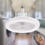 Ventilateur de Plafond 3-en-1 avec Éclairage LED et Télécommande, Installation E27