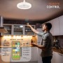 Ventilateur de Plafond 3-en-1 avec Éclairage LED et Télécommande, Installation E27