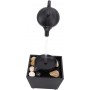 Fontaine Décorative Théière Flottante LED, Cascade Zen avec Double Alimentation