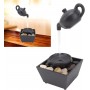 Fontaine Décorative Théière Flottante LED, Cascade Zen avec Double Alimentation
