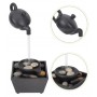 Fontaine Décorative Théière Flottante LED, Cascade Zen avec Double Alimentation