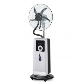 Ventilateur Brumisateur Rechargeable Andrakk 18" LMD-07, Avec Télécommande & LED
