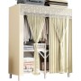 Armoire de Rangement, Garde-Robe Pliable en Acier au Carbone, Pratique et Moderne