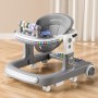 Trotteur Bébé Mica réglable, 3 niveaux de hauteur, 5 positions de siège, Plateau de jeu interactif intégré