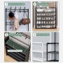 Porte-Manteaux avec Rangement à Chaussures, 5 Niveaux avec 8 Crochets et Panneau Latéral