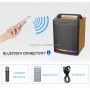 Système HiFi Portable Sing-e ZQS8170, Enceinte 8” Bluetooth avec Bass Boost et LED RGB