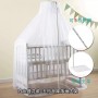 Moustiquaire de Luxe pour Bébé avec Support Réglable, Protection Élégante pour Berceau