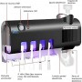 Porte-Brosse à Dents Intelligent avec Stérilisateur UV, Distributeur Automatique & Recharge Solaire