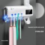 Porte-Brosse à Dents Intelligent avec Stérilisateur UV, Distributeur Automatique & Recharge Solaire