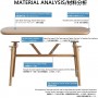 Ensemble de table à Manger UL-25DR012 avec 4 Chaises, Moderne Rembourrées, couleur beige
