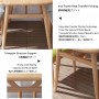 Ensemble de table à Manger UL-25DR012 avec 4 Chaises, Moderne Rembourrées, couleur beige