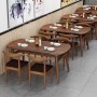 Ensemble de table à Manger UL-25DR013 avec 4 Chaises, Moderne Rembourrées, couleur Marron