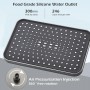 Ensemble de Douche Thermostatique 4 Fonctions, Température Stable, Pomme de Douche Pluie, Douchette & Finition Noire