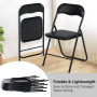 Chaise Pliante en Acier au Carbone – Compacte, Antidérapante, Confortable & Portable (Usage Maison & Événement)