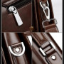 Sac à Bandoulière pour Homme Marron avec Design Tendance en Cuir Synthétique Noir