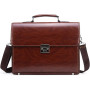 Sac à Bandoulière pour Homme Marron avec Design Tendance en Cuir Synthétique Noir