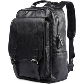 Sac à Dos Walkent Snug, Cuir Végétalien Imperméable, Compartiments Multiples & PC 15.6"
