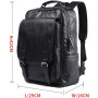 Sac à Dos Walkent Snug, Cuir Végétalien Imperméable, Compartiments Multiples & PC 15.6"
