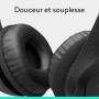 Casque Filaire USB Logitech H390, Son Stéréo, Micro Antibruit, Commandes Intégrées, Compatible PC & Chromebook