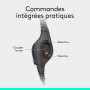 Casque Filaire USB Logitech H390, Son Stéréo, Micro Antibruit, Commandes Intégrées, Compatible PC & Chromebook