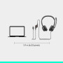 Casque Filaire USB Logitech H390, Son Stéréo, Micro Antibruit, Commandes Intégrées, Compatible PC & Chromebook