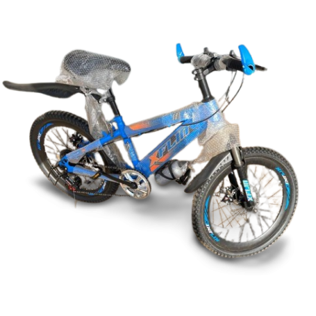 Vélo VTT Enfant 20 Pouces, Freins à Disque, Suspension, Cadre Acier, Roues d’Appui Amovibles
