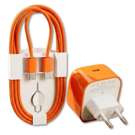 Chargeur Rapide USB-C 40W avec Câble Tressé, Compatible iPhone & iPad, Charge Ultra Rapide
