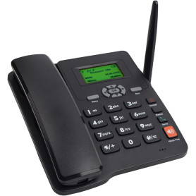 Téléphone Fixe Sans Fil GSM FWP 6588, Carte SIM, Radio FM, SMS, Antenne Externe