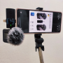 Microphone lavalier Sans Fil F-15 pour Smartphone, Réduction de Bruit, Plug & Play, Idéal Vlog & Streaming