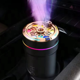 Humidificateur de Voiture Starry Sky, Diffuseur Ultrasonique Aromatique avec Projection LED 7 Couleurs