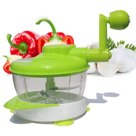 Hachoir Manuel Multifonction 2500ML, Manivelle Pratique & 5 Lames en Acier Inoxydable