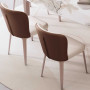 Ensemble Table à Manger Luxe en Pierre Frittée Blanche, 1 Table & 6 Chaises Modernes