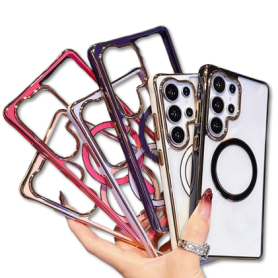 Coque Magnétique Transparente pour Samsung S26 Ultra, Protection Antichoc Compatible Recharge Sans Fil
