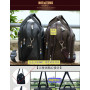 Sac, Sacoche d’Affaires en Tissu Oxford pour Ordinateur Portable, Noir, 14.5 à 18.5 Pouces