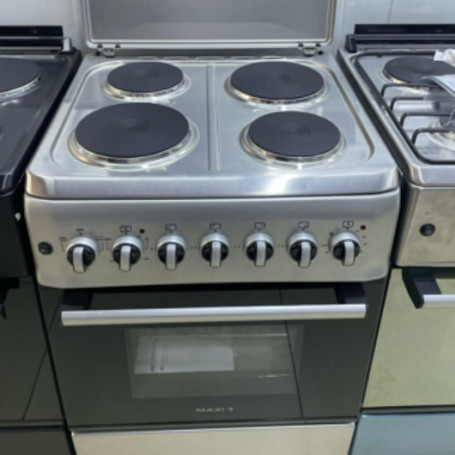 Cuisinière Électrique MAXI F6S04E4 Inox, 60x60, 4 Foyers avec Four Électrique