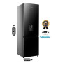 Réfrigérateur Hisense Bottom Freezer 349L (349DR) – Portes en Verre Noir avec Distributeur d’Eau