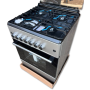 Cuisinière à Gaz MAXI F6B40G2 (60x60 cm), (4 feux, Four à Gaz avec brûleurs supérieur et inférieur