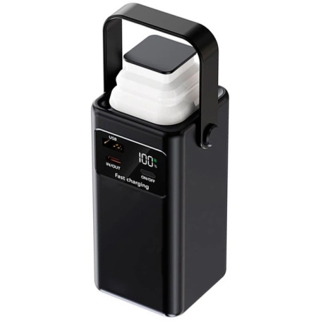 Power Bank, Batterie Externe Grande Capacité 78000mAh, Charge Rapide avec Lampe LED et Lumière de Camping
