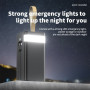 Power Bank, Batterie Externe Solaire THK-DX185, 75000mAh avec Charge Rapide et Lampe LED