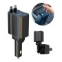 Chargeur de Voiture Rapide CALUS CAR08, 66W avec Câbles Rétractables 4-en-1