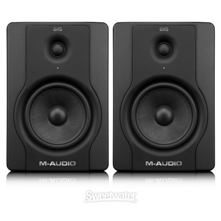 Haut-Parleurs de Monitoring de Studio M-Audio BX5 D2, 70W, Paire d’Enceintes Actives